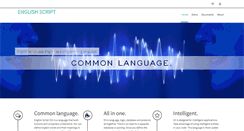 Desktop Screenshot of englishscript.com