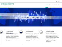 Tablet Screenshot of englishscript.com